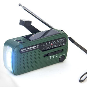 Kaito Voyager 2 Portable Solar/Hand Crank AM/FM, Shortwave & NOAA Weather Emergency Radio with USB Cell Phone Charger & LED Flashlight