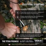 TITAN SurvivorCord® (BLACK) | 100ft | Patented Military Type III 550