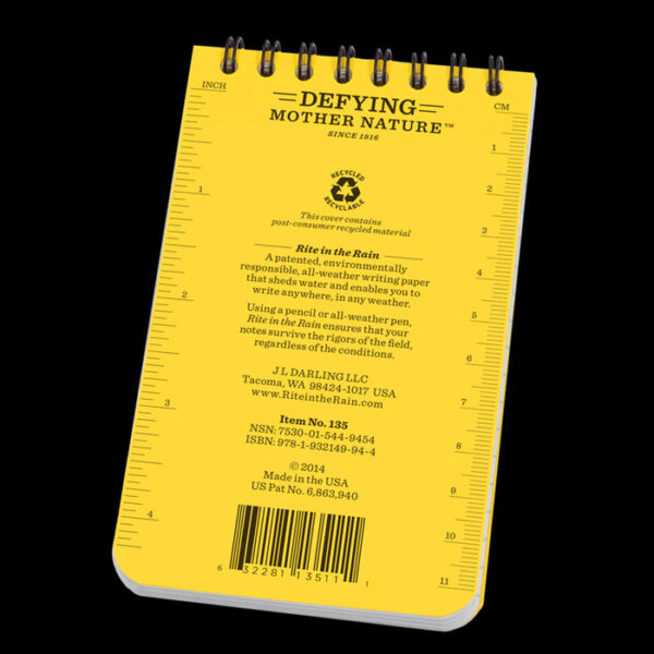 Rite in the Rain Top-Spiral Notepad (3" x 5")